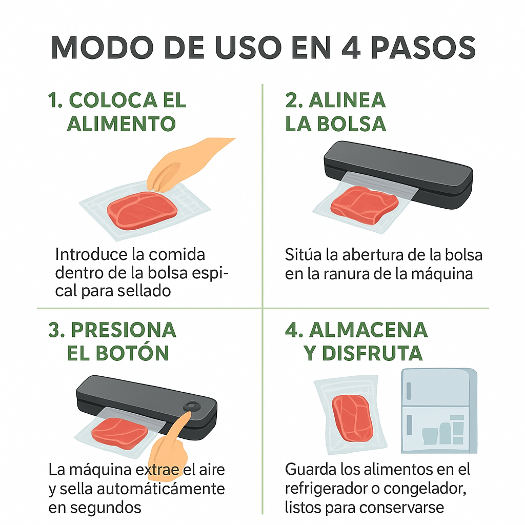 Selladora de Alimentos – Evita desperdicios y ahorra dinero cada semana