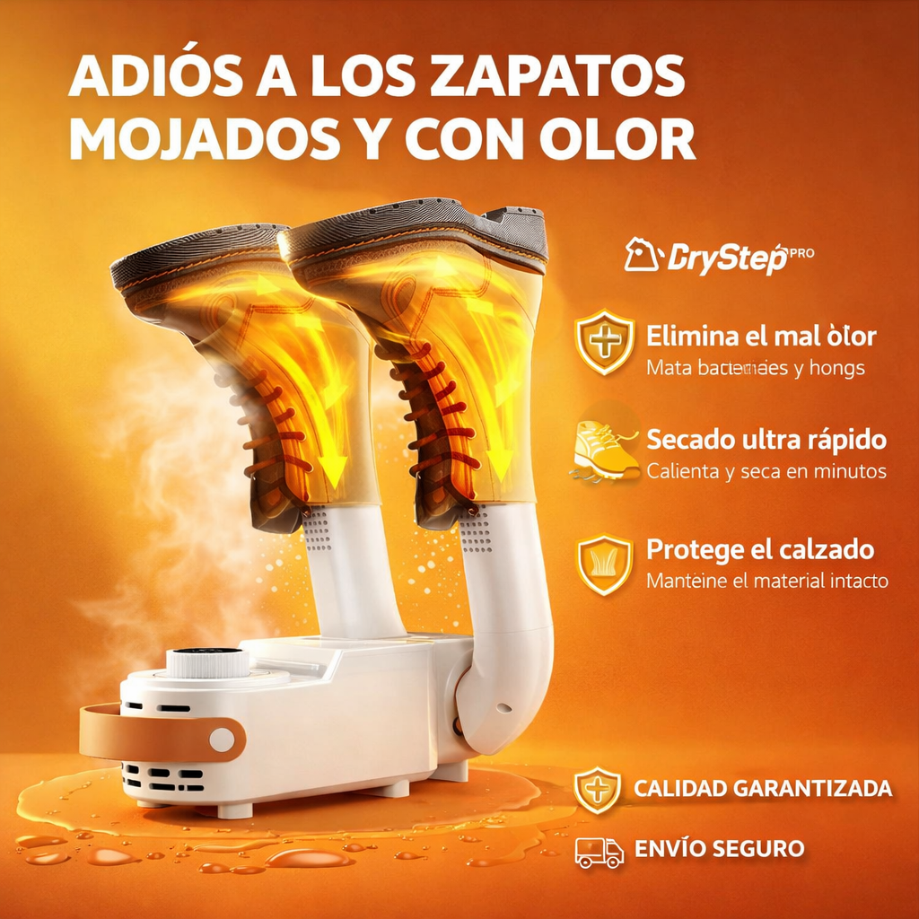 DryStep Pro - Zapatos secos y sin olor en minutos