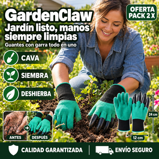Pack 2x GardenClaw – Jardín listo, manos siempre limpias
