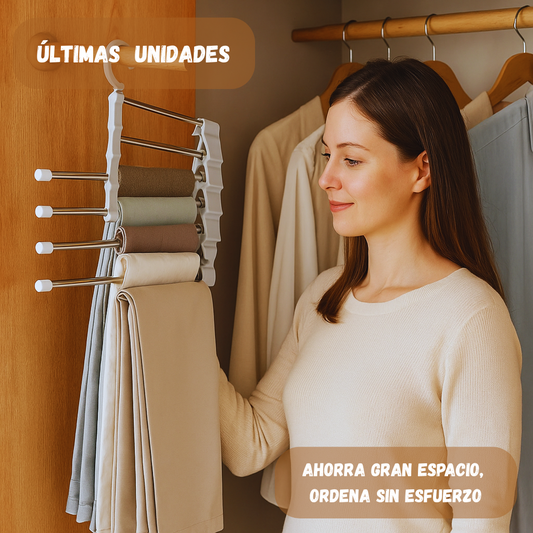 Perchas Inteligentes 3X – Triplica la capacidad de tu armario en minutos