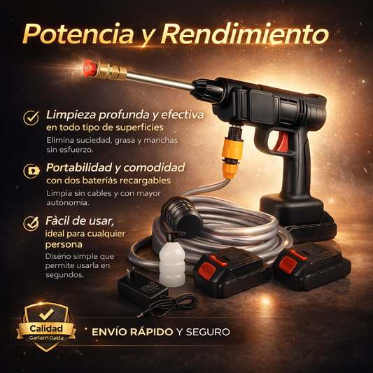 Hidrolavadora Compacta Recargable 💦
