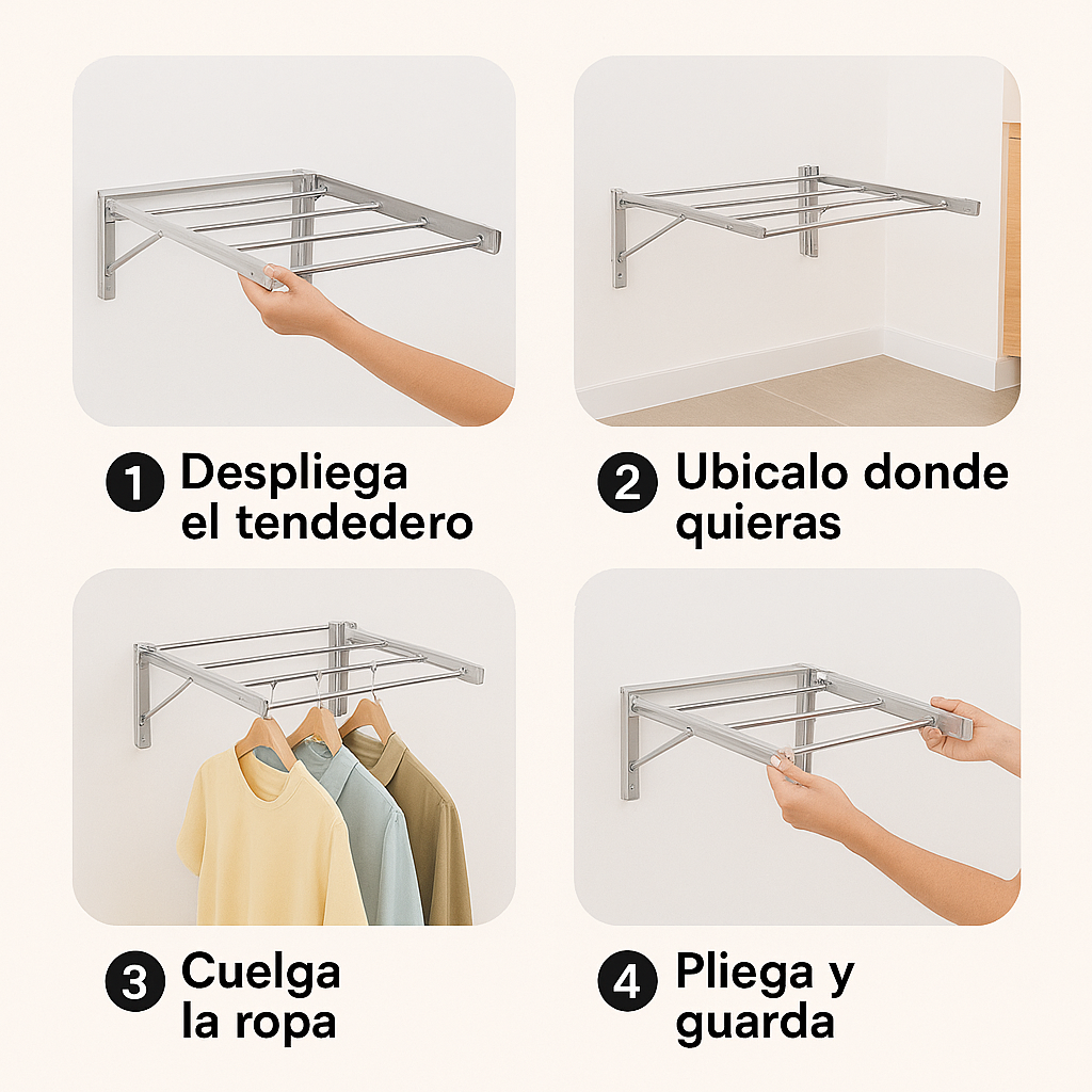 Tendedero Plegable Premium – Secado Eficiente