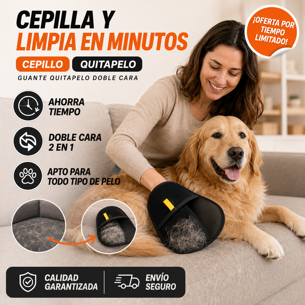 DobleAcción – Tu mascota y tu sillón, sin pelo