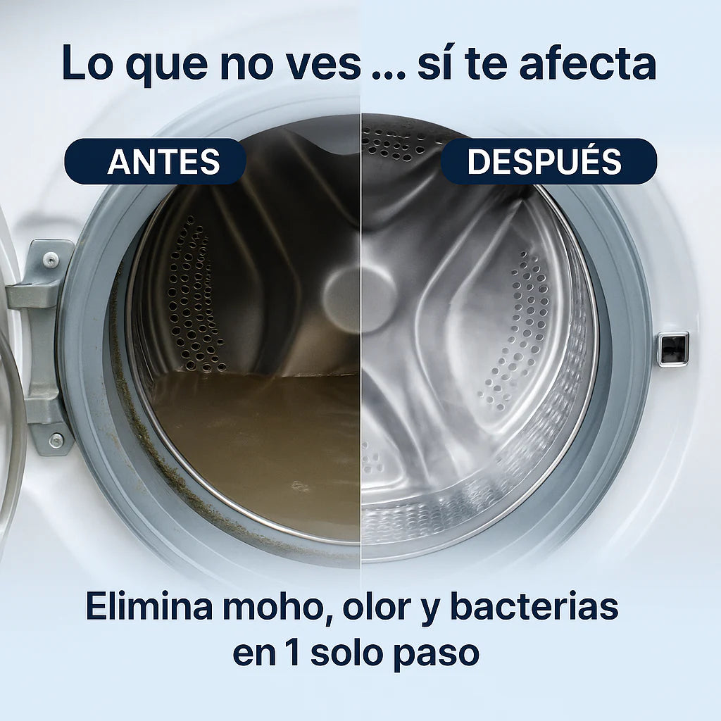 PureWash Max – Mantén tu lavadora limpia, fresca y funcionando al 100%