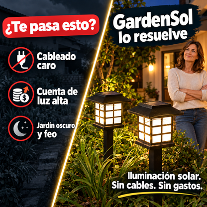 Pack 4 GardenSol – Ahorra y decora sin cables
