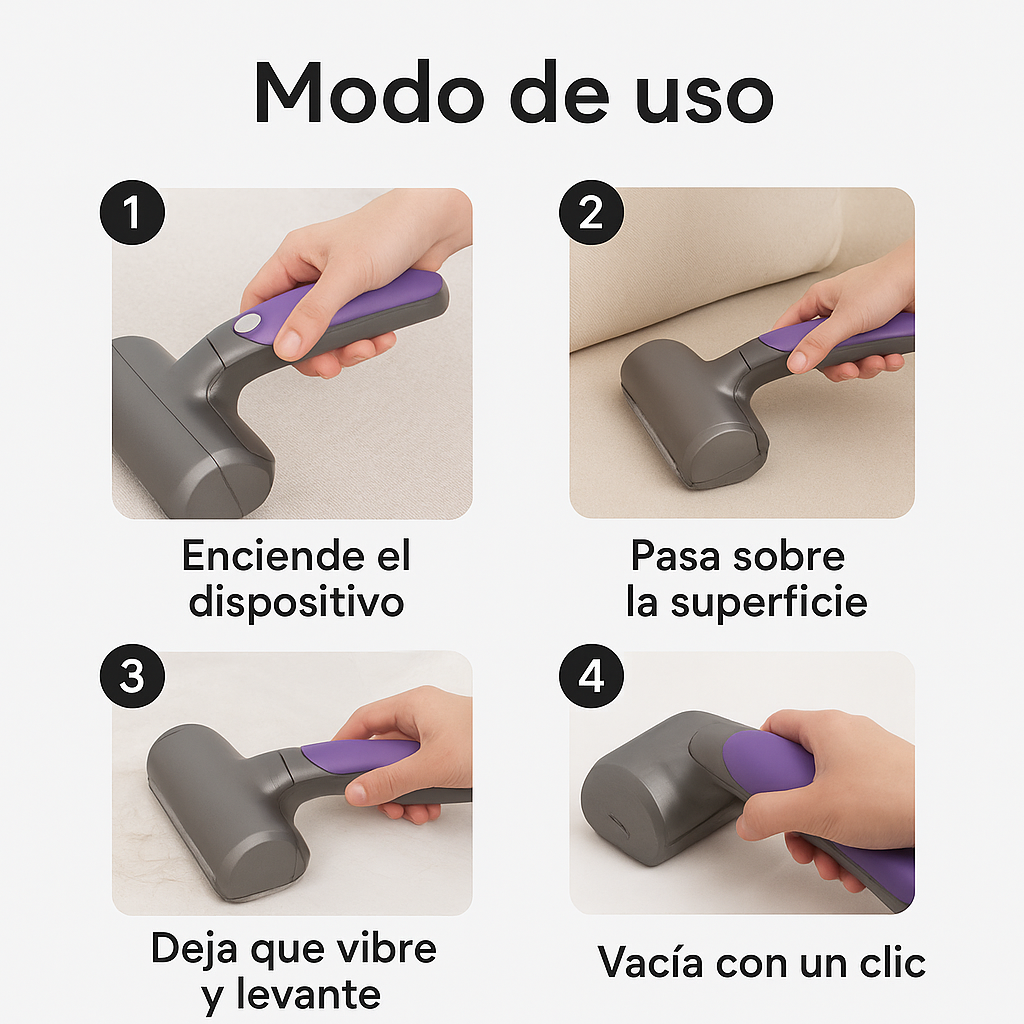 Rodillo Eléctrico recargable Fur Cleaner - Quita Pelos al Instante