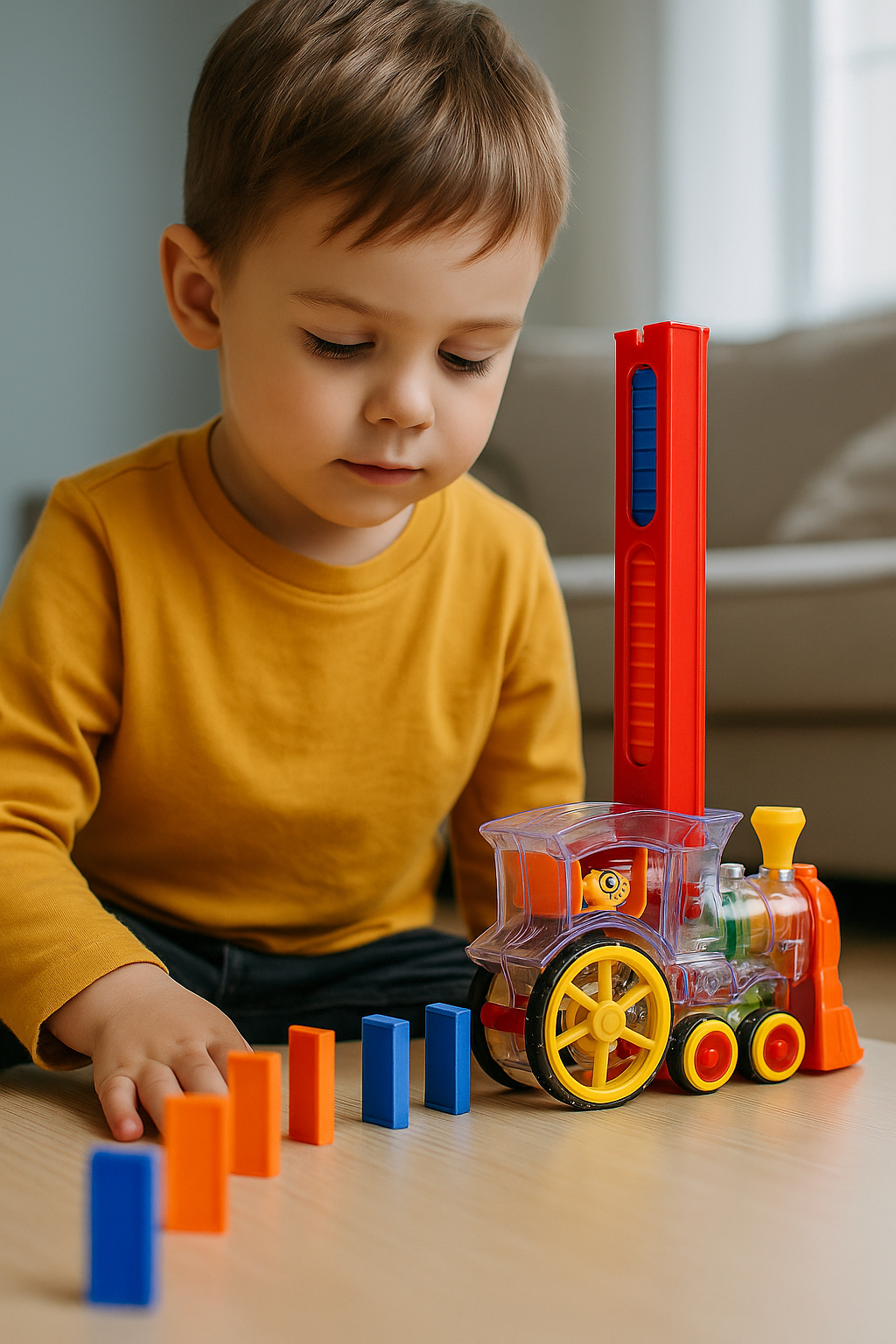 Tren Dominó Inteligente – Construye caminos en minutos