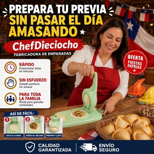 Pack 3 ChefDieciocho – Empanadas Cocktel perfectas sin pasar horas amasando