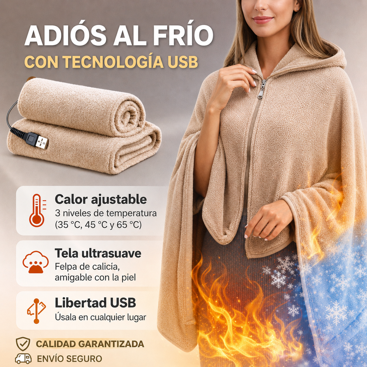 CoverPlus - Tu manta, tu capa y tu bufanda en una sola pieza