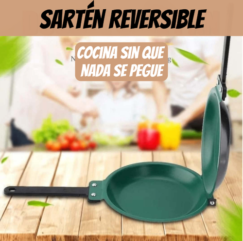 Sartén Reversible – Cocina por ambos lados sin que nada se pegue