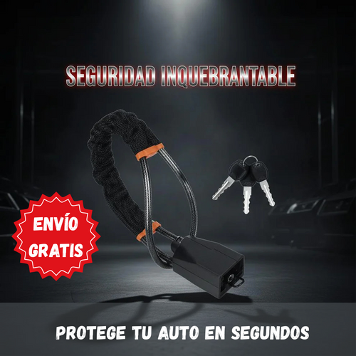 Titan Lock Bloqueador de Volante– Garantiza la seguridad de tu auto durante horas sin preocupaciones