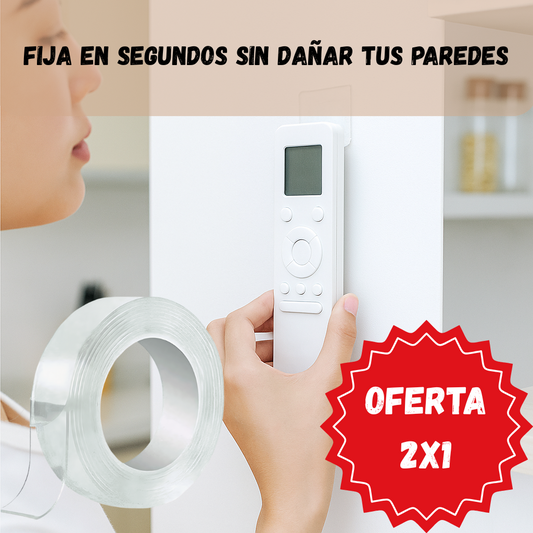 Pack 2 NanoGrip Multiusos – Pega y despega sin marcas.