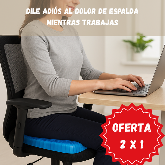 Cojín Ergonómico Reforzado – Soporte para Espalda y Cadera