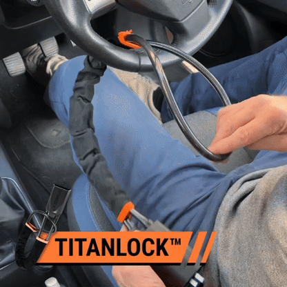 Titan Lock Bloqueador de Volante– Garantiza la seguridad de tu auto durante horas sin preocupaciones