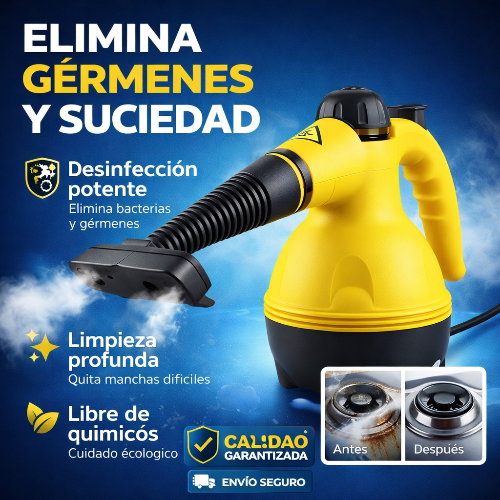 VaporClean - Elimina suciedad y gérmenes con solo vapor