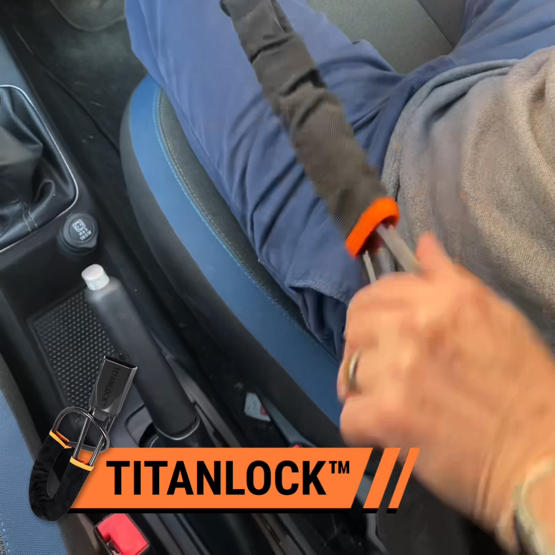 Titan Lock Bloqueador de Volante– Garantiza la seguridad de tu auto durante horas sin preocupaciones